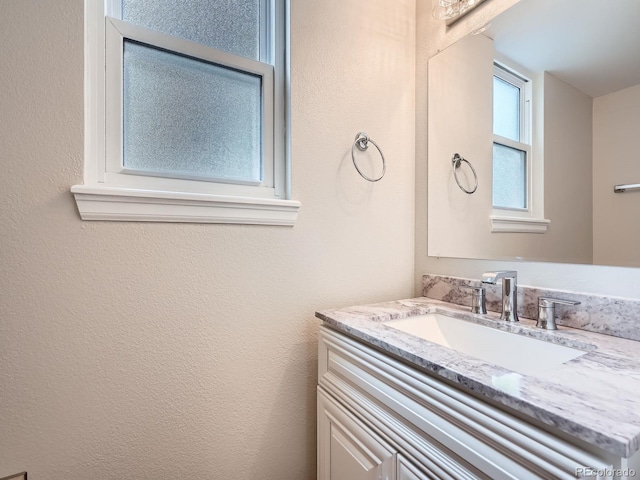 bathroom featuring vanity