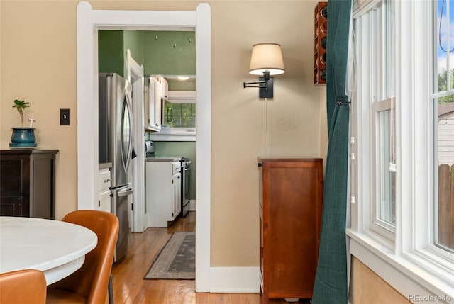1215 Jackson St, Denver, CO 80206 - bathroom featuring wood finished floors