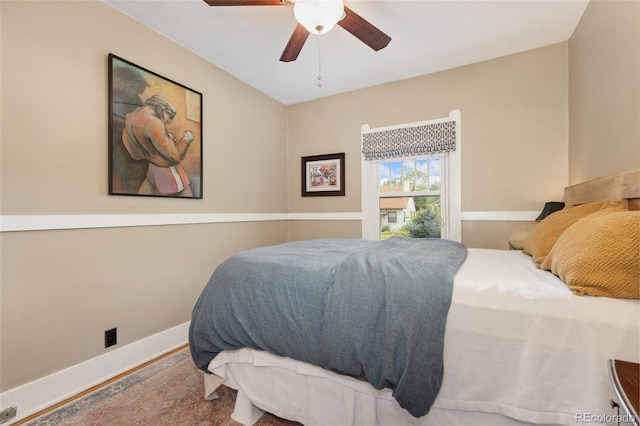 1215 Jackson St, Denver, CO 80206 - bedroom featuring baseboards and a ceiling fan