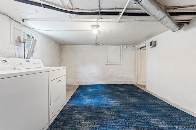 1215 Jackson St, Denver, CO 80206 - unfinished basement with independent washer and dryer