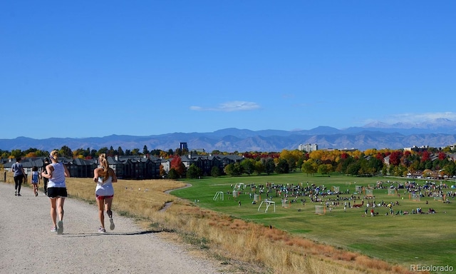 surrounding community featuring a mountain view