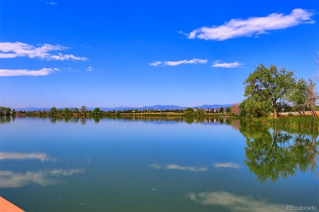 14214 Lakeview Ln, Broomfield, CO 80023 - water view featuring a mountain backdrop
