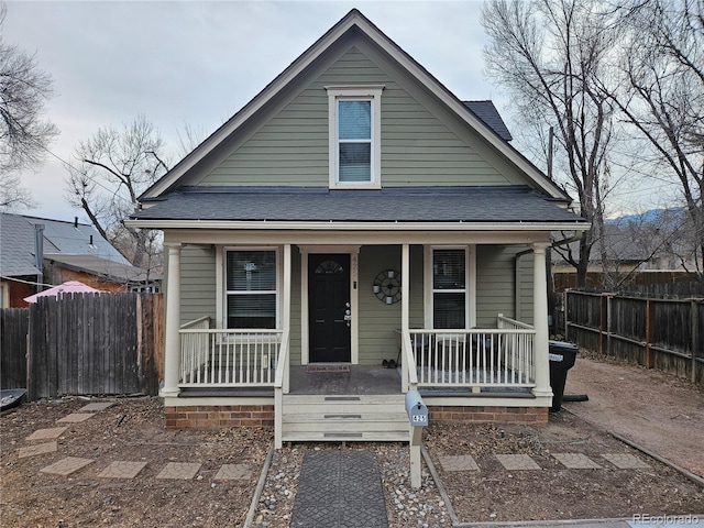 bungalow with a porch