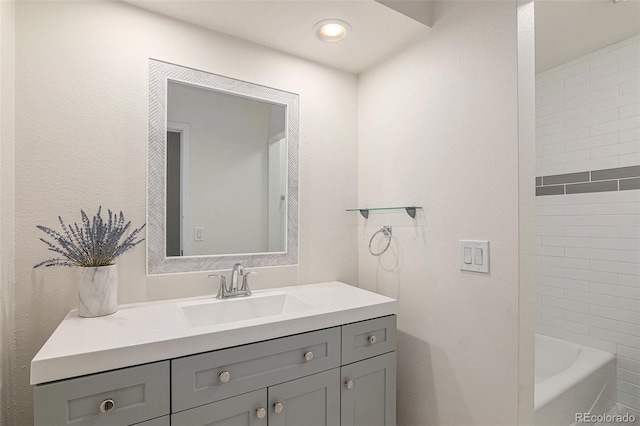 full bathroom featuring vanity