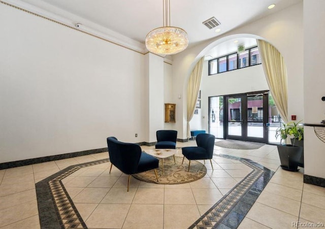 444 17th St Unit 701, Denver, CO 80202 - building lobby featuring a towering ceiling and recessed lighting