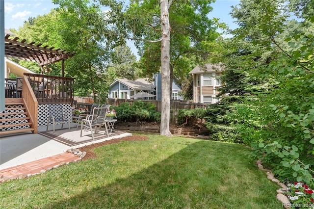2181 E Phillips Ln, Centennial, CO 80122 - view of yard featuring a pergola and a patio area