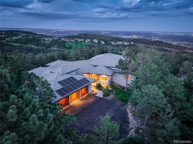 4440 Monitor Rock Ln, Colorado Springs, CO 80904 - aerial view of property and surrounding area featuring a forest