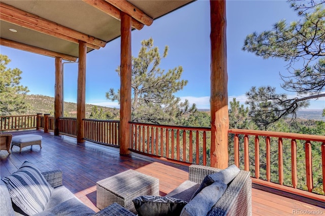 4440 Monitor Rock Ln, Colorado Springs, CO 80904 - view of wooden terrace