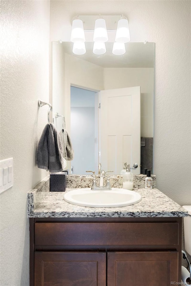 bathroom featuring vanity