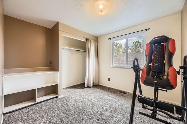 13661 W Tufts Ave, Morrison, CO 80465 - workout room with baseboards and carpet
