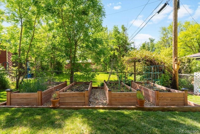 6314 Brooks Dr, Arvada, CO 80004 - view of yard featuring a garden