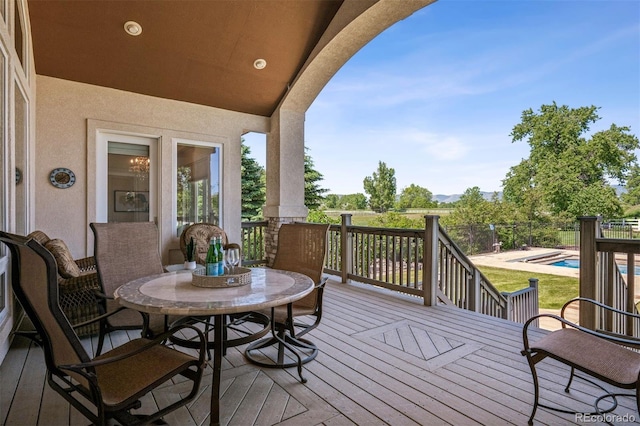 13962 W 76th Ln, Arvada, CO 80005 - view of wooden terrace