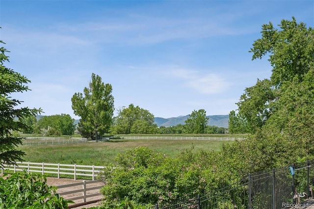 13962 W 76th Ln, Arvada, CO 80005 - view of yard featuring a view of countryside and a mountain view