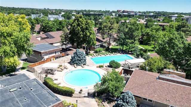 birds eye view of property