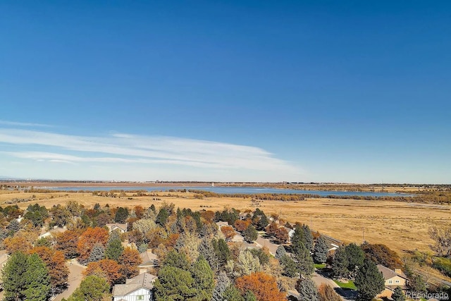 10886 E Crestline Cir, Englewood, CO 80111 - aerial overview of property's location featuring a large body of water