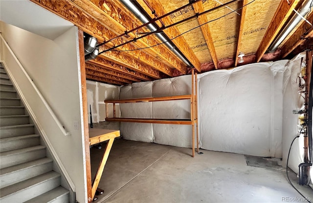 4788 Laurelglen Ln, Highlands Ranch, CO 80130 - unfinished below grade area with stairs