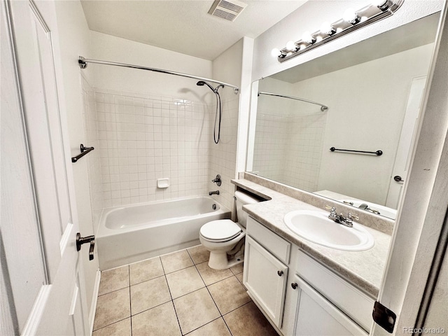 4788 Laurelglen Ln, Highlands Ranch, CO 80130 - bathroom featuring vanity, tile patterned flooring, and bathtub / shower combination