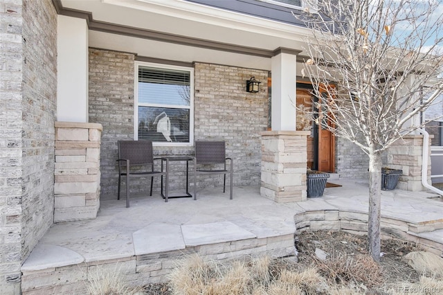 view of patio / terrace featuring covered porch