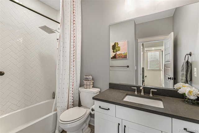 5880 Beeler Ct, Denver, CO 80238 - bathroom with toilet, vanity, and shower / bath combo