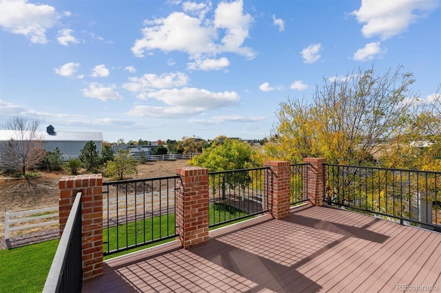 view of wooden terrace