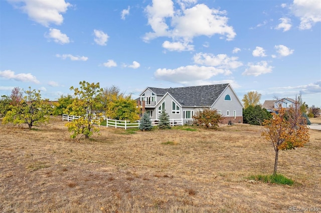 exterior space featuring a rural view