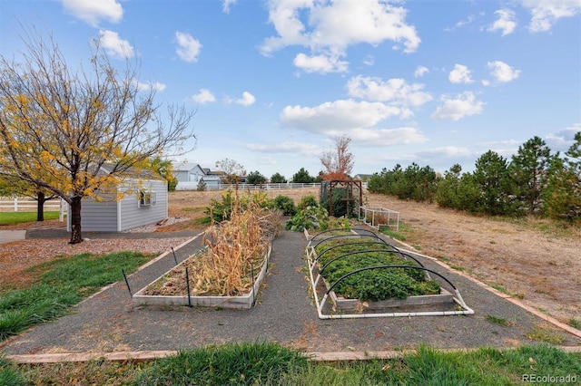 29850 E 167th Pl, Brighton, CO 80603 - view of playground with a vegetable garden and fence