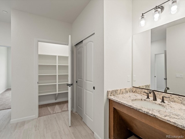 bathroom featuring vanity