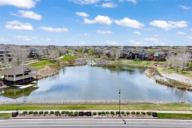27381 E Lakeview Dr, Aurora, CO 80016 - water view featuring fence and nearby suburban area