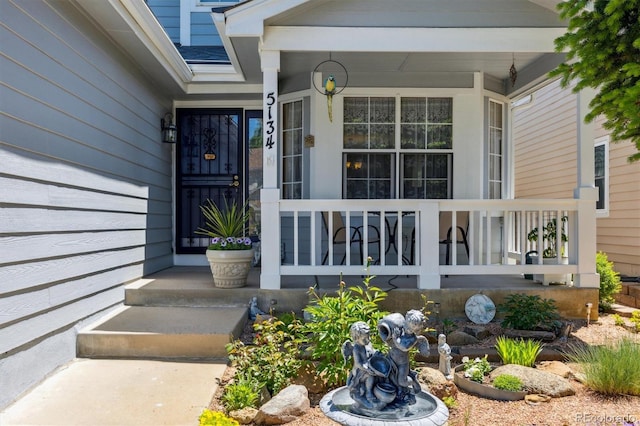 5134 S Ouray Ct, Centennial, CO 80015 - view of exterior entry featuring a porch