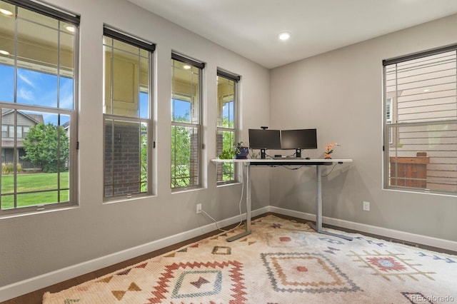 5841 Alton St, Denver, CO 80238 - unfurnished office featuring baseboards and recessed lighting