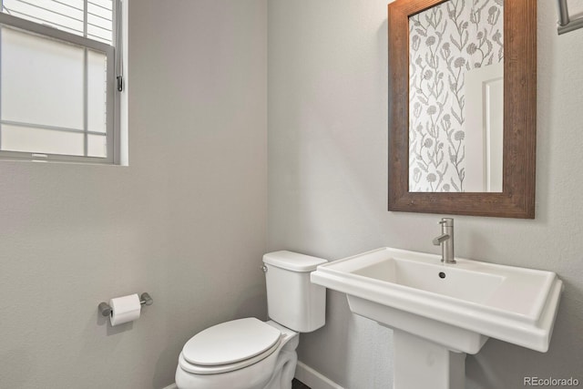 5841 Alton St, Denver, CO 80238 - half bath with toilet and baseboards