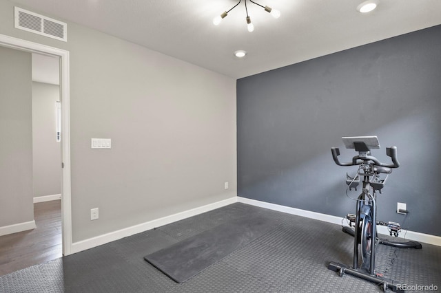 5841 Alton St, Denver, CO 80238 - workout room with recessed lighting