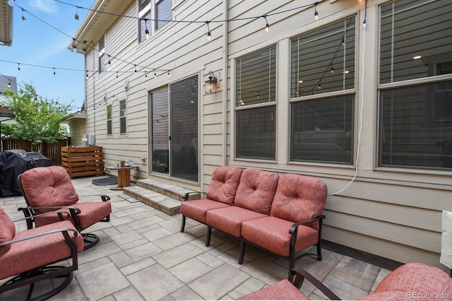5841 Alton St, Denver, CO 80238 - view of patio with an outdoor hangout area and area for grilling