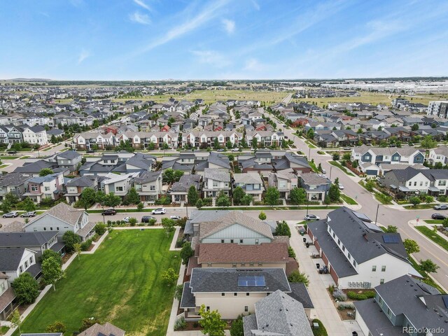 5841 Alton St, Denver, CO 80238 - aerial overview of property's location featuring nearby suburban area