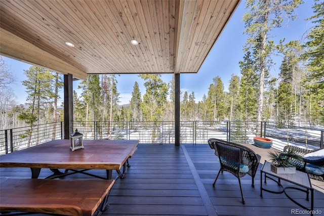view of deck