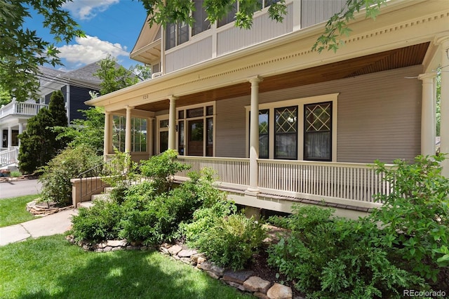 120 E Espanola St, Colorado Springs, CO 80907 - view of property exterior with a porch
