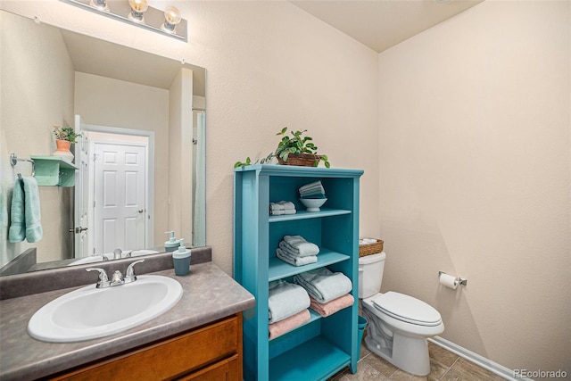 3406 Quicksilver Rd, Frederick, CO 80516 - bathroom with vanity and tile patterned flooring