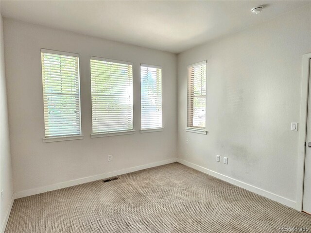 view of carpeted empty room