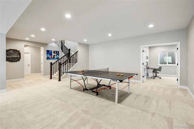 7000 S White Crow Way, Aurora, CO 80016 - playroom with light colored carpet and recessed lighting