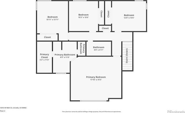 12013 W 56th Cir, Arvada, CO 80002 - view of floor plan / room layout