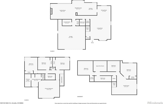 12013 W 56th Cir, Arvada, CO 80002 - view of floor plan / room layout