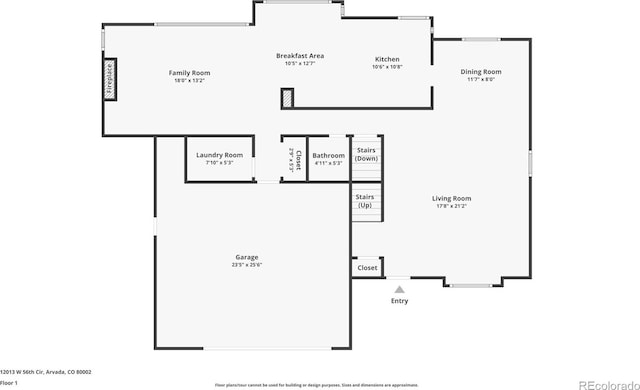 12013 W 56th Cir, Arvada, CO 80002 - view of property floor plan