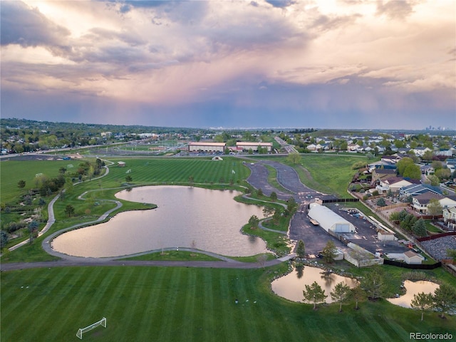 10723 W 54th Pl, Arvada, CO 80002 - aerial view at dusk of a water view