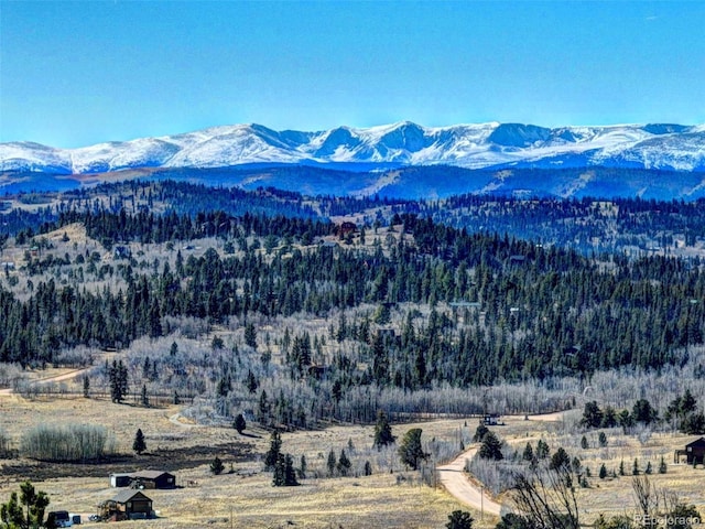 28 Concord Ct, Jefferson, CO 80456 - mountain view featuring a heavily wooded area