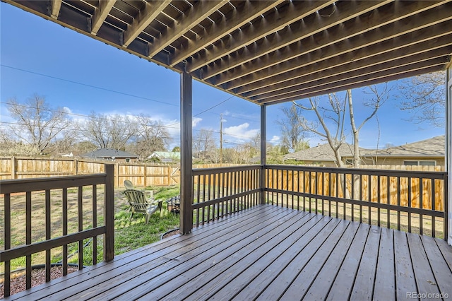 3225 Olive St, Denver, CO 80207 - wooden deck featuring a fenced backyard