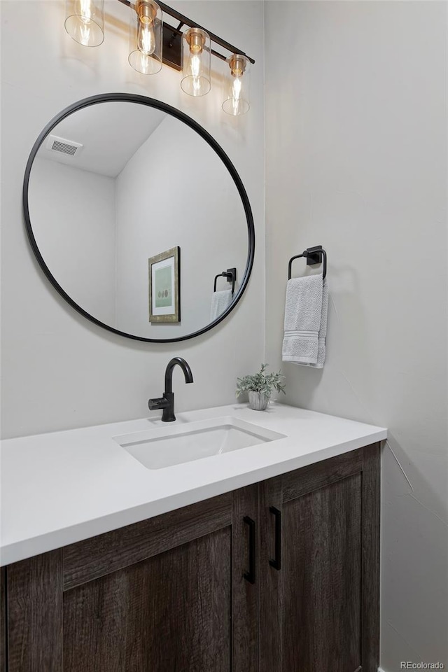 bathroom featuring vanity