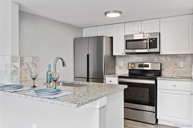 3100 S Federal Blvd Unit 331, Denver, CO 80236 - kitchen with appliances with stainless steel finishes, a sink, tasteful backsplash, and light stone countertops