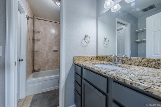 4571 S Memphis St, Aurora, CO 80015 - bathroom with vanity and shower / bath combination