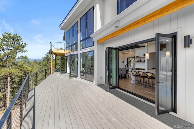 13415 S Resort Dr, Conifer, CO 80433 - view of wooden deck