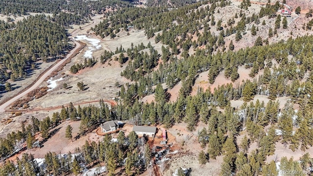 aerial view with a view of trees